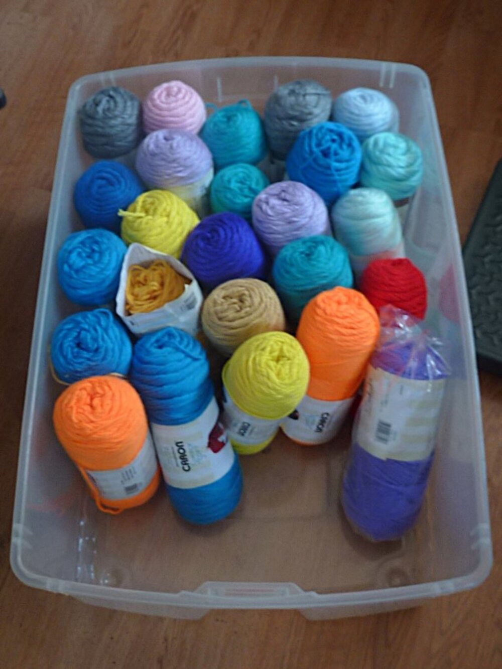 Lot of 25 pcs. CARON Simply Soft Assorted Yarn (+ 10lbs.) Some used.